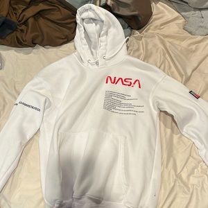 White NASA Graphic Sweatshit